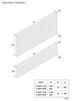 Gondola Shelving Light Gondola Back Panel Perforated